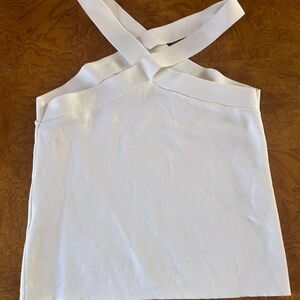 J. Crew White Cross-Strap Camisole